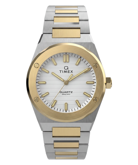 Timex Q Timex Marbella 34mm Stainless Steel Bracelet Watch
