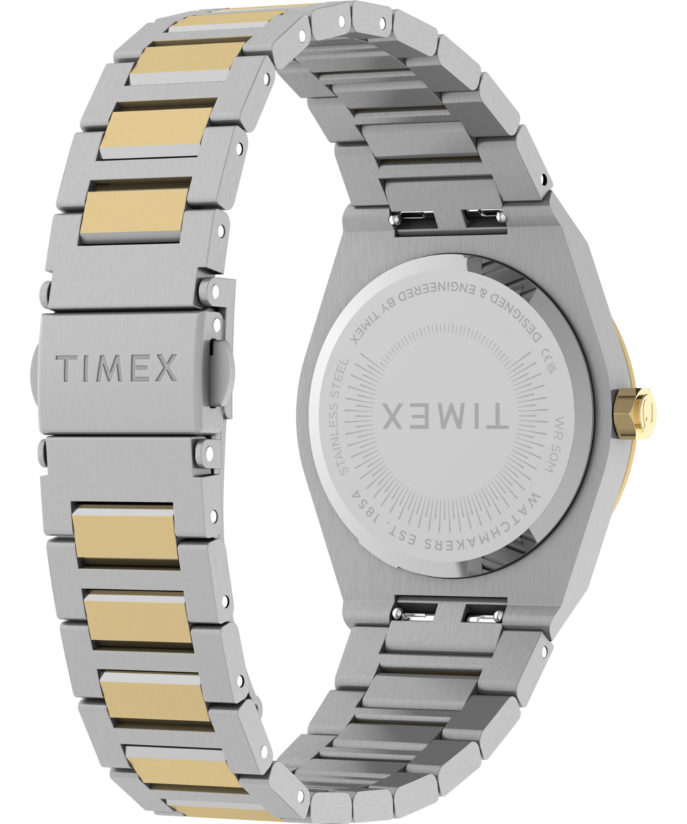 Timex Q Timex Marbella 34mm Stainless Steel Bracelet Watch