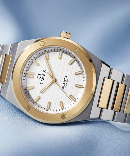 Timex Q Timex Marbella 34mm Stainless Steel Bracelet Watch