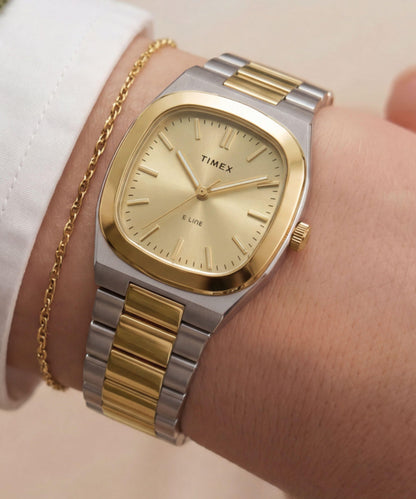Timex Timex Quartz E Line 30mm Stainless Steel Bracelet Watch