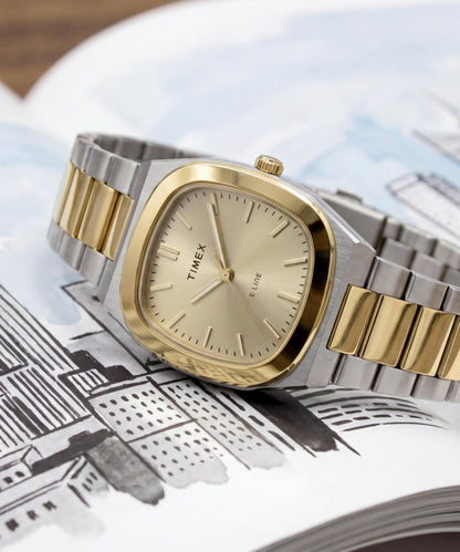 Timex Timex Quartz E Line 30mm Stainless Steel Bracelet Watch