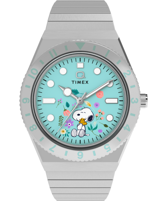 Timex Peanuts x Q Timex 36mm Stainless Steel Expansion Band Watch