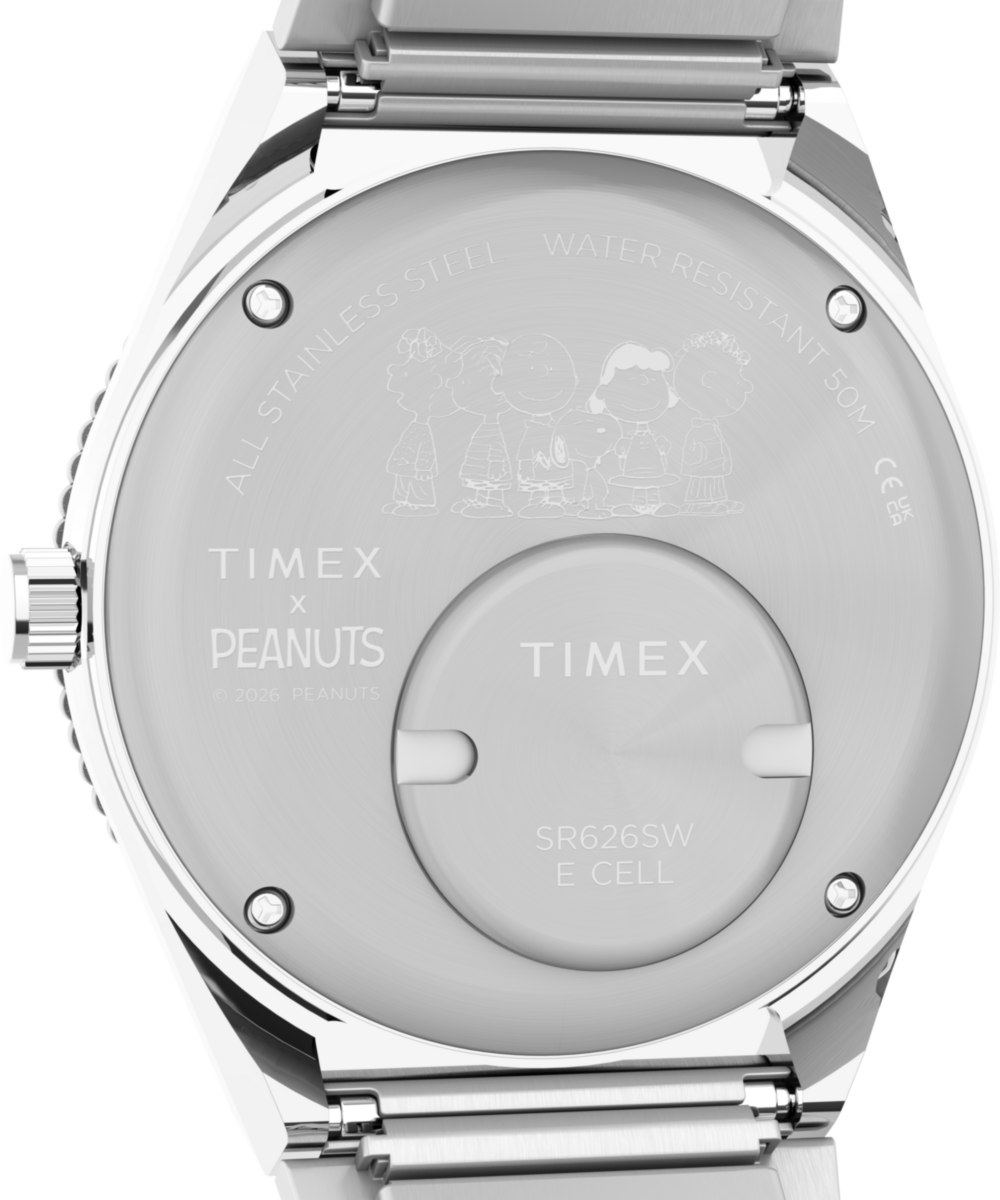 Timex Peanuts x Q Timex 36mm Stainless Steel Expansion Band Watch