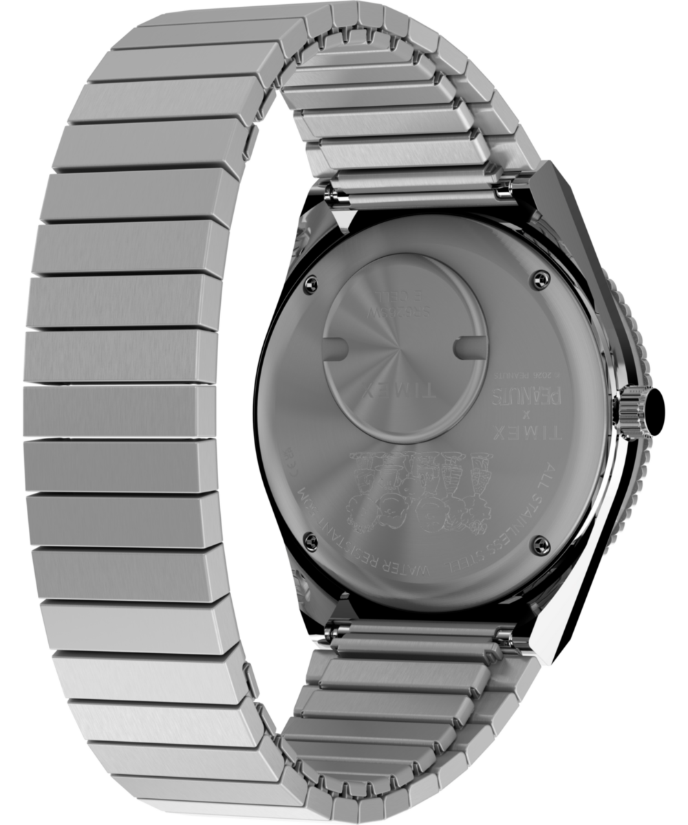 Timex Peanuts x Q Timex 36mm Stainless Steel Expansion Band Watch