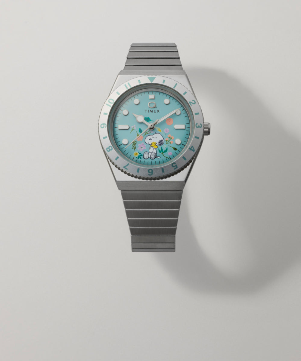 Timex Peanuts x Q Timex 36mm Stainless Steel Expansion Band Watch