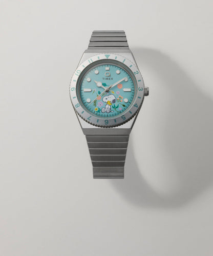 Timex Peanuts x Q Timex 36mm Stainless Steel Expansion Band Watch