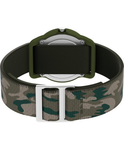 Timex TIMEX TIME MACHINES 29mm Green Camo Elastic Fabric Kids Watch