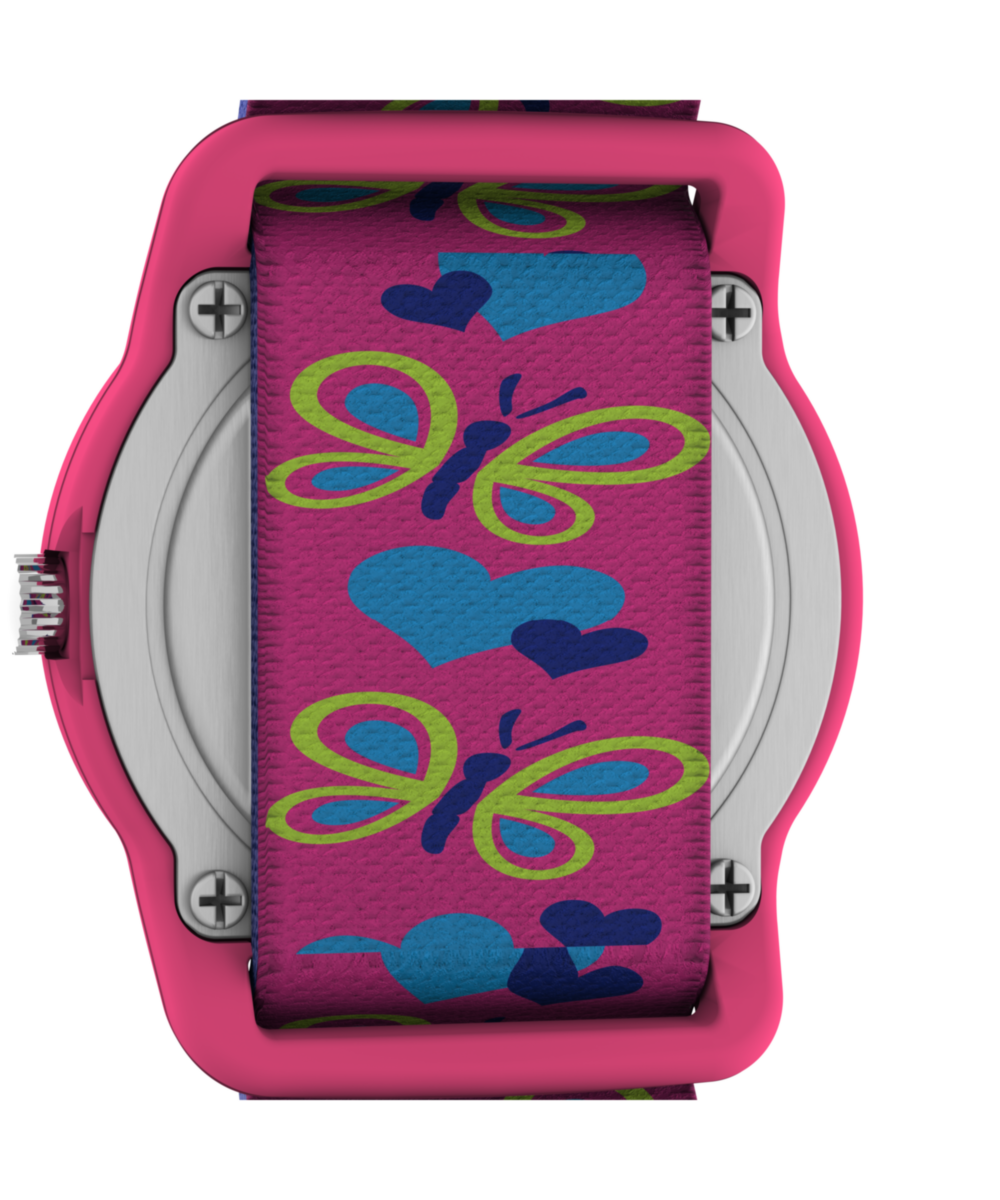 Timex TIMEX TIME MACHINES 29mm Butterflies and Hearts Blue Elastic Fabric K