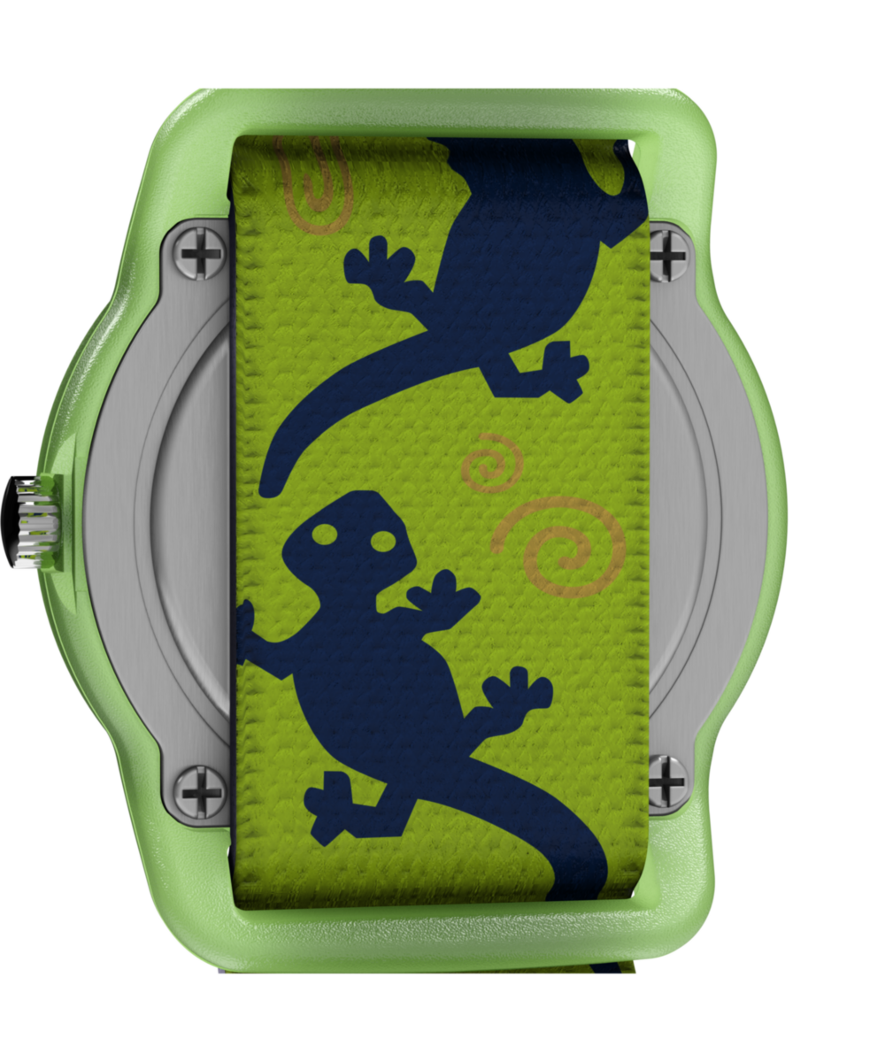 Timex TIMEX TIME MACHINES 29mm Green Gecko Elastic Fabric Kids Watch