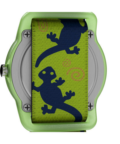 Timex TIMEX TIME MACHINES 29mm Green Gecko Elastic Fabric Kids Watch