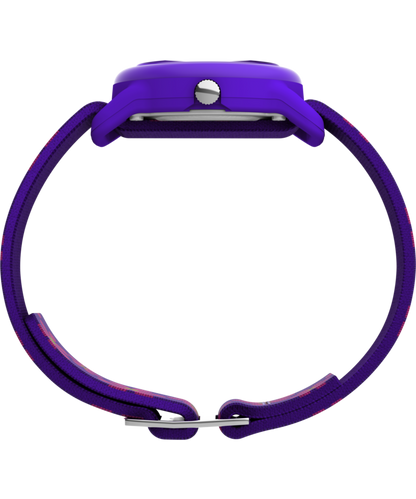 Timex TIMEX TIME MACHINES 29mm Purple Floral Elastic Fabric Kids Watch