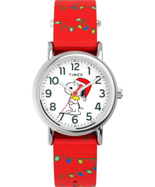 Timex Peanuts x Timex Weekender Snoopy Santa Hat 31mm Fabric Strap Watch