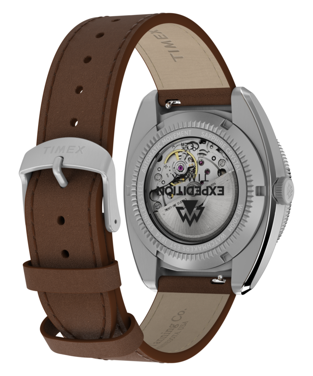 Timex Expedition Pioneer Automatic 41mm Leather Strap Watch