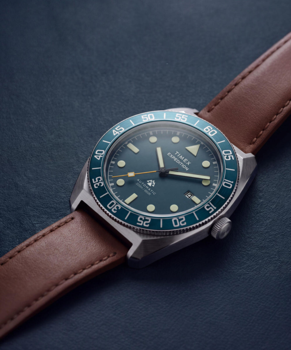 Timex Expedition Pioneer Automatic 41mm Leather Strap Watch