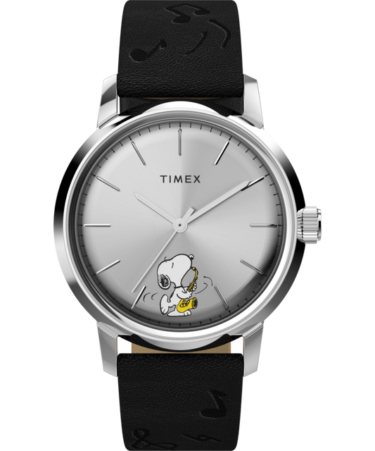 Timex Peanuts x Timex Marlin Automatic Saxophonist 40mm Leather Strap Watc