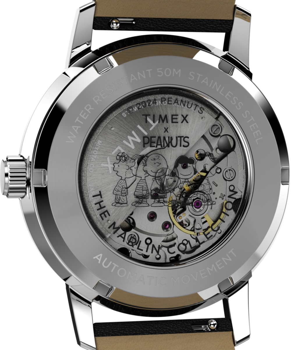 Timex Peanuts x Timex Marlin Automatic Saxophonist 40mm Leather Strap Watc