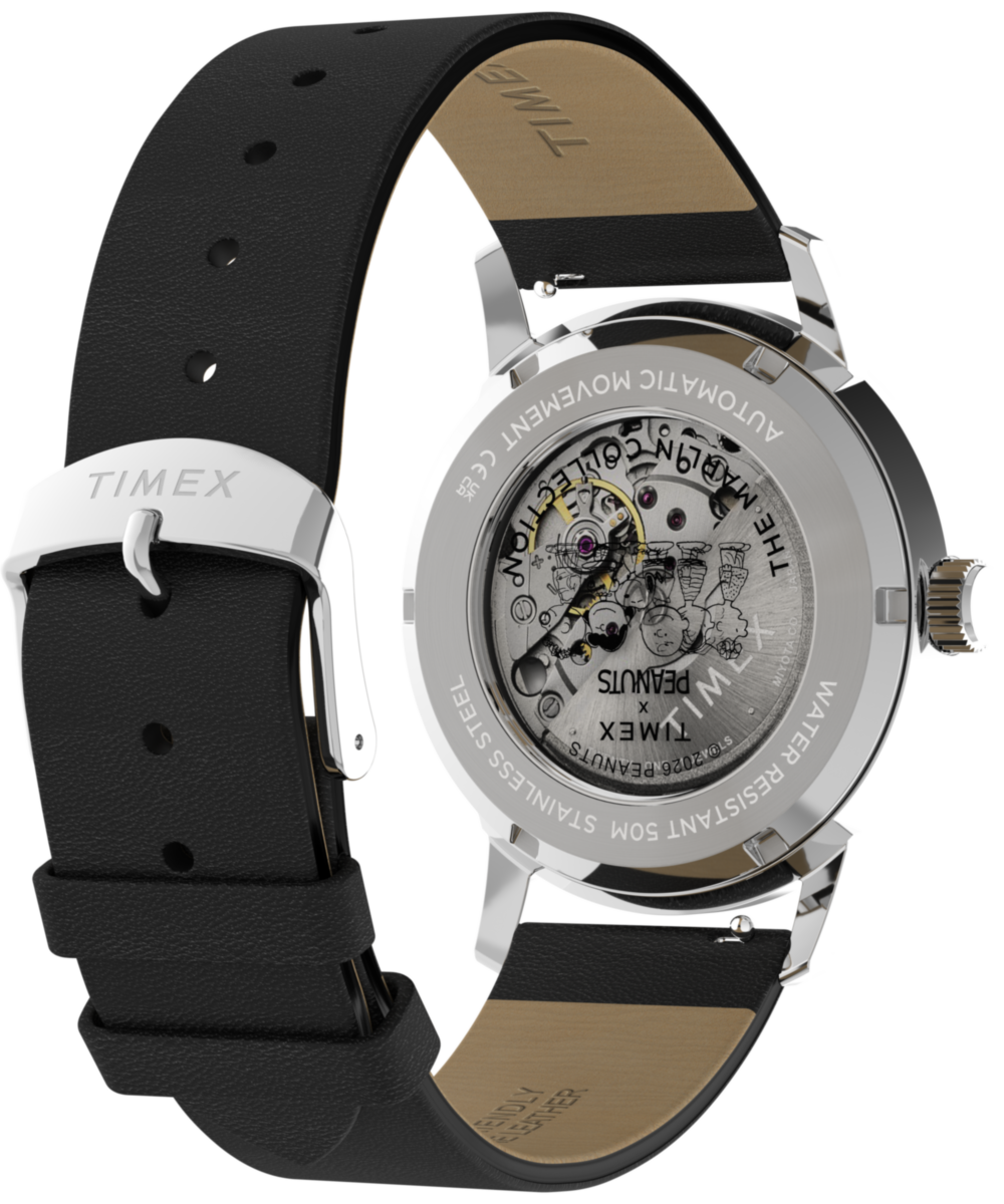 Timex Peanuts x Timex Marlin Automatic Soccer 40mm Leather Strap Watch
