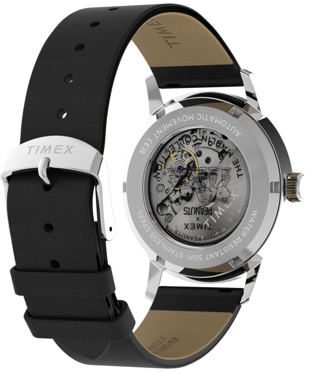 Timex Peanuts x Timex Marlin Automatic Americana 40mm Leather Strap Watch