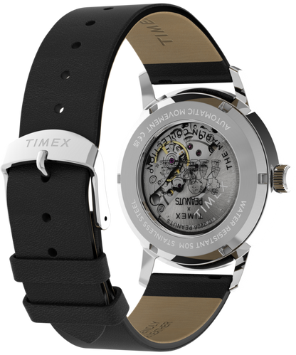 Timex Peanuts x Timex Marlin Automatic Americana 40mm Leather Strap Watch