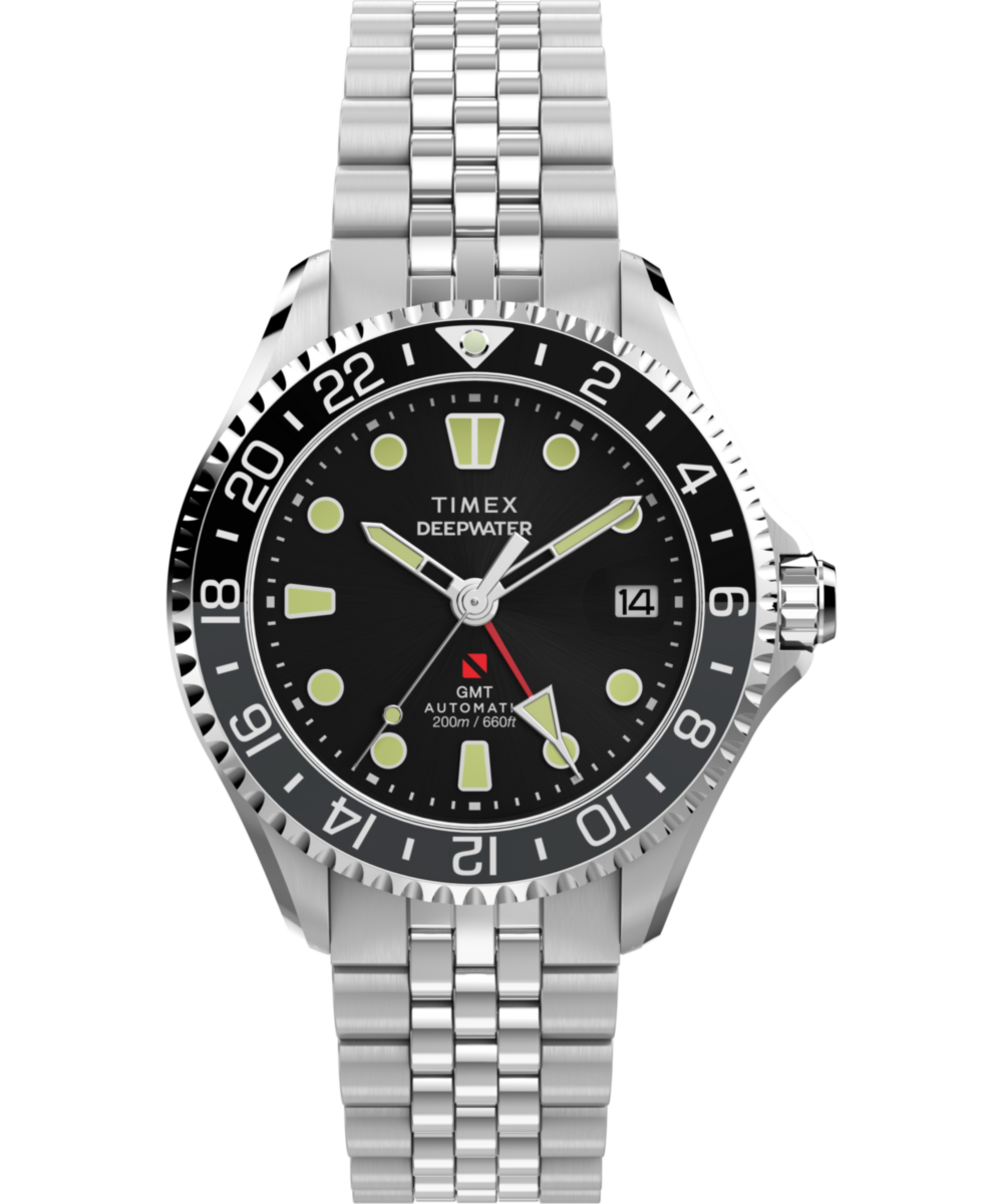 Timex Deepwater Meridian 200 Automatic GMT 42mm Stainless Steel Bracelet Wat