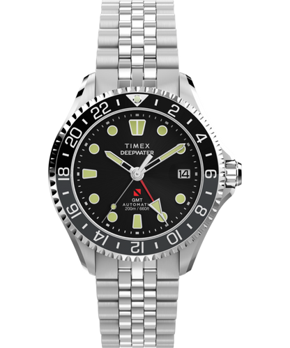 Timex Deepwater Meridian 200 Automatic GMT 42mm Stainless Steel Bracelet Wat