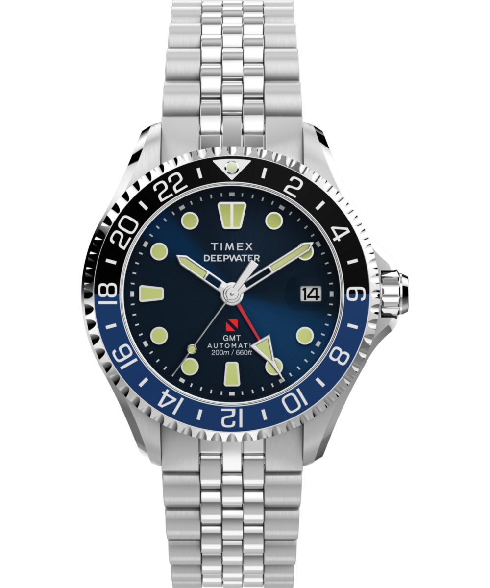 Timex Deepwater Meridian 200 Automatic GMT 42mm Stainless Steel Bracelet Wat