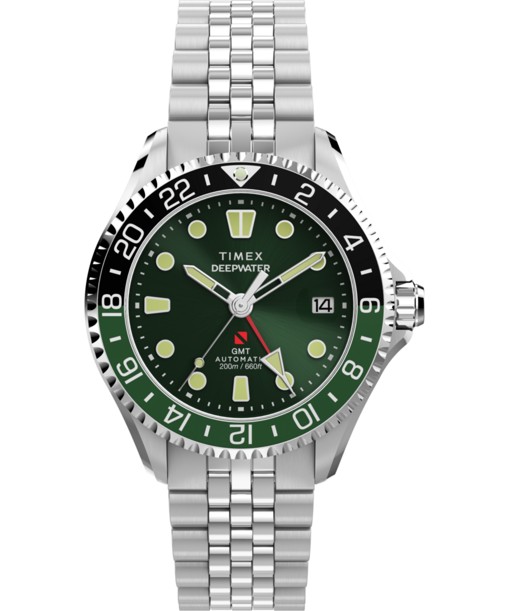 Timex Deepwater Meridian 200 Automatic GMT 42mm Stainless Steel Bracelet Wat