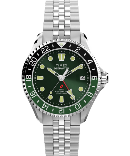Timex Deepwater Meridian 200 Automatic GMT 42mm Stainless Steel Bracelet Wat