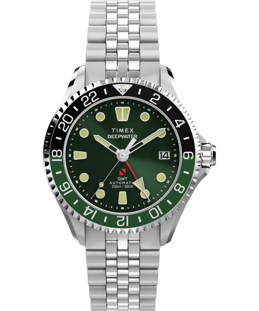 Timex Deepwater Meridian 200 Automatic GMT 42mm Stainless Steel Bracelet Wat