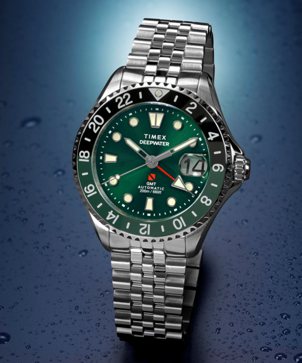 Timex Deepwater Meridian 200 Automatic GMT 42mm Stainless Steel Bracelet Wat