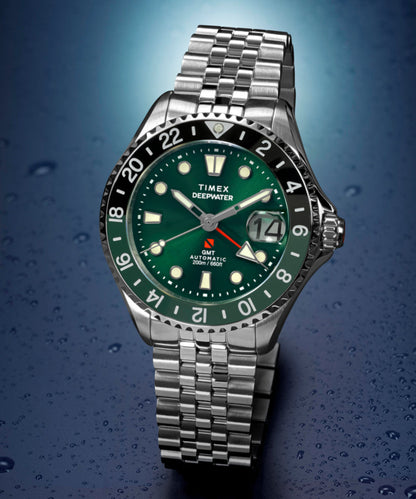 Timex Deepwater Meridian 200 Automatic GMT 42mm Stainless Steel Bracelet Wat