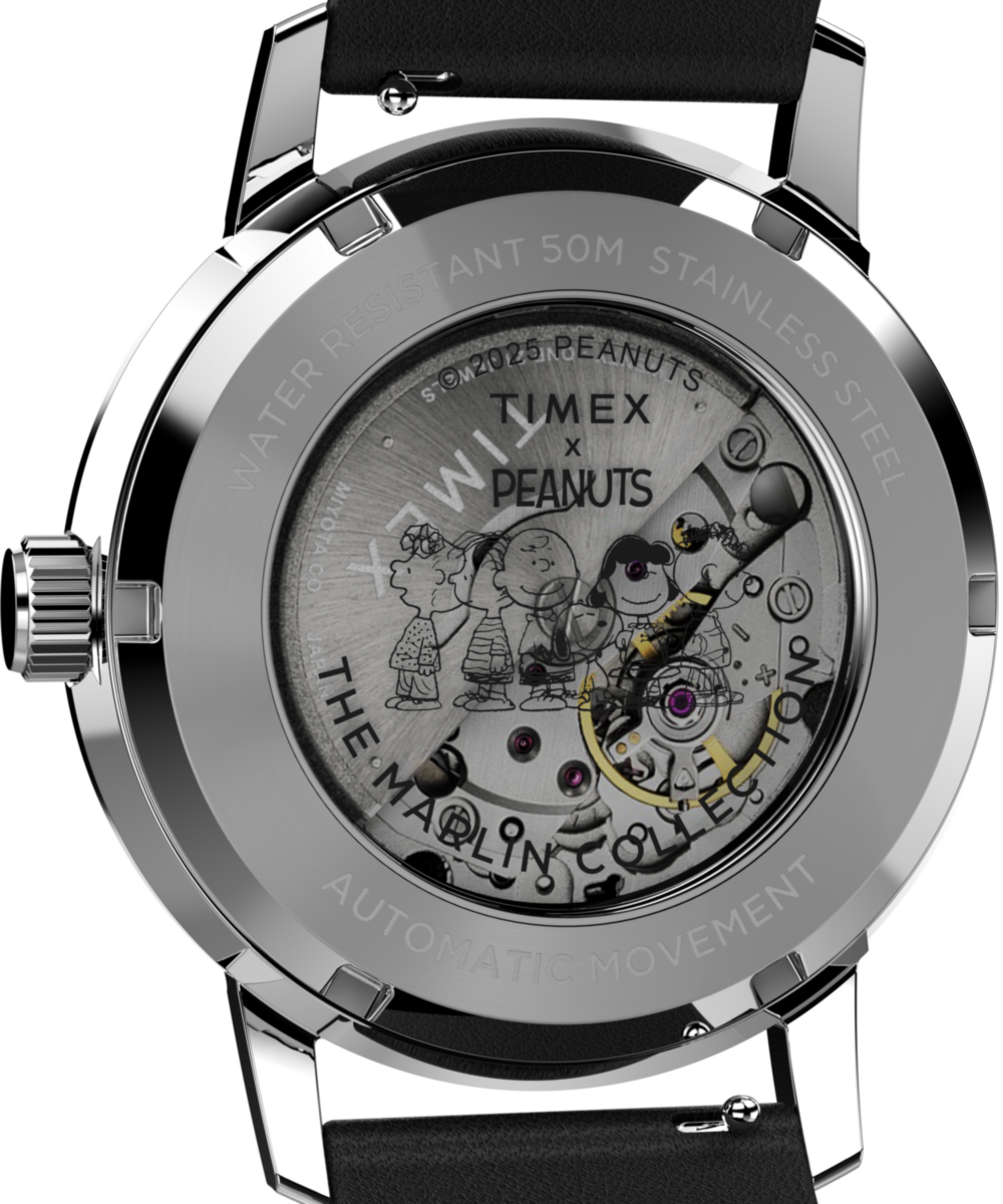 Timex Peanuts x Timex Marlin Automatic Space 40mm Leather Strap Watch