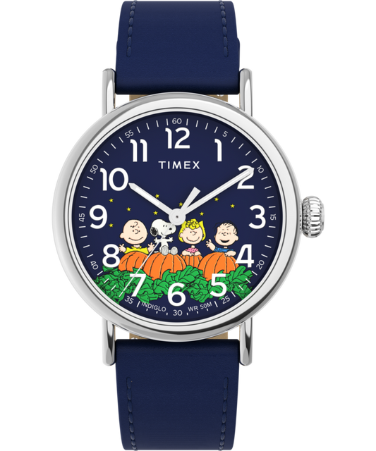 Timex Peanuts x Timex Standard Pumpkin Patch 40mm Leather Strap Watch