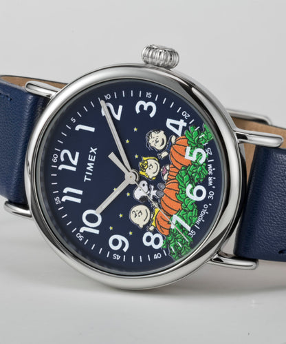 Timex Peanuts x Timex Standard Pumpkin Patch 40mm Leather Strap Watch