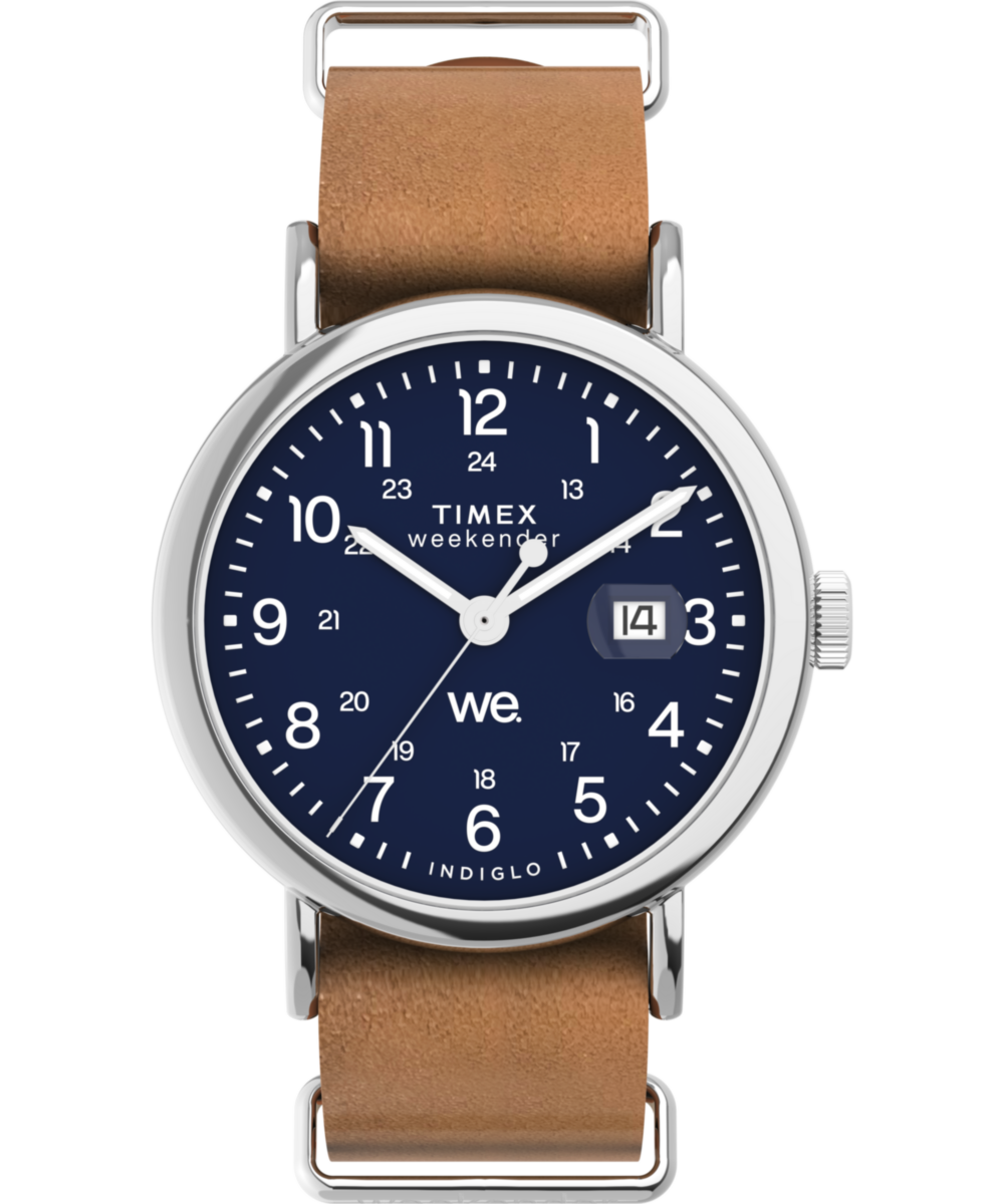 Timex Weekender 40mm Leather Strap Watch