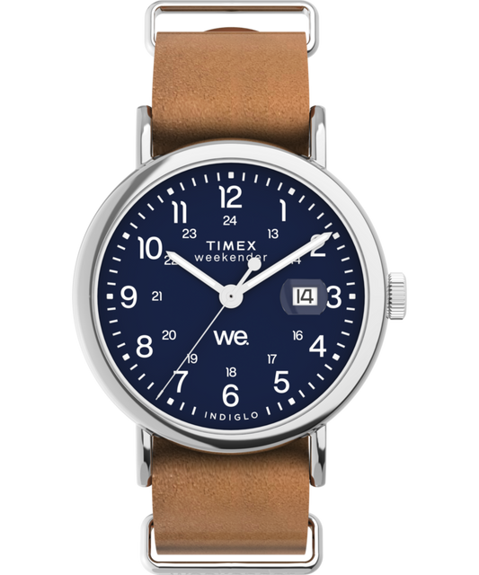 Timex Weekender 40mm Leather Strap Watch