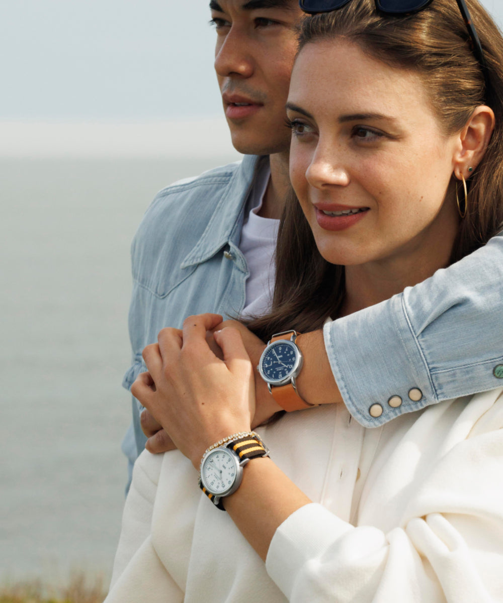 Timex Weekender 40mm Leather Strap Watch