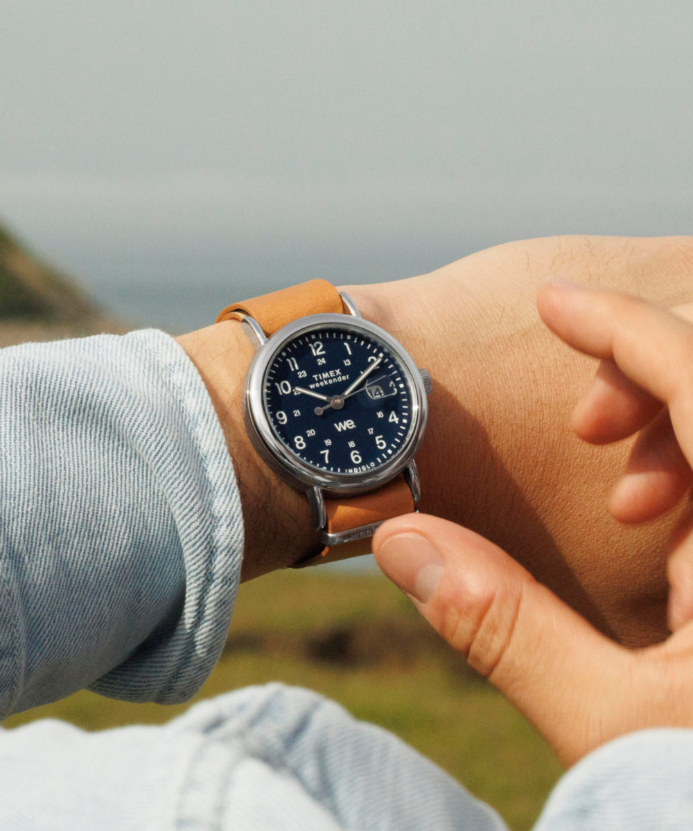 Timex Weekender 40mm Leather Strap Watch