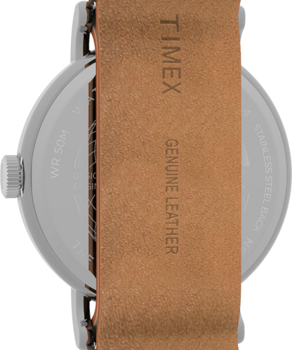 Timex Weekender 40mm Leather Strap Watch