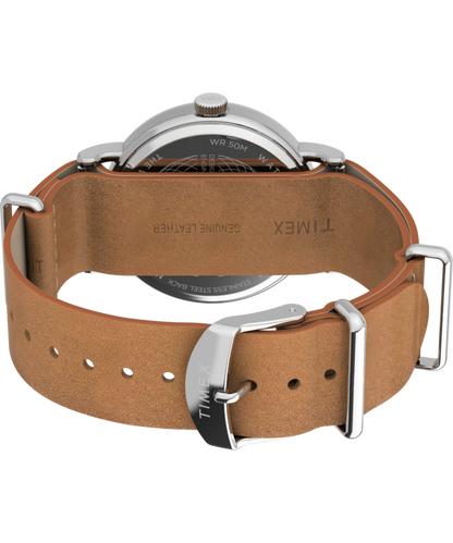 Timex Weekender 40mm Leather Strap Watch