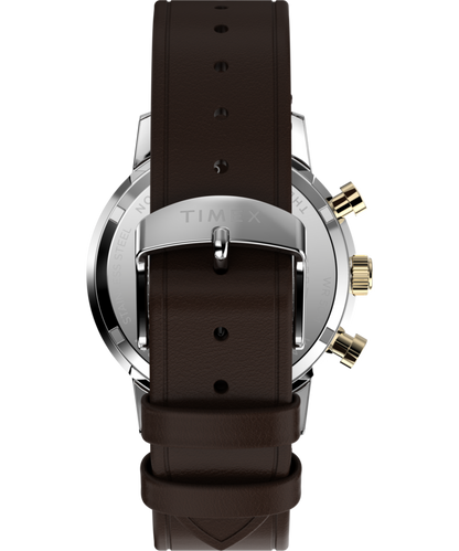 Timex Marlin Chronograph Tachymeter 40mm Leather Strap Watch