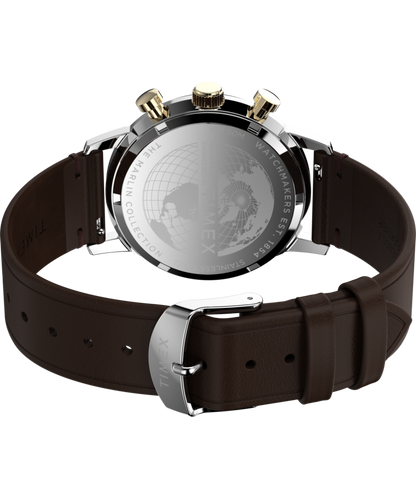 Timex Marlin Chronograph Tachymeter 40mm Leather Strap Watch