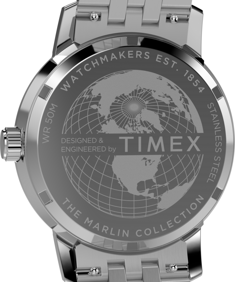 Timex Marlin Quartz GMT 40mm Stainless Steel Bracelet Watch