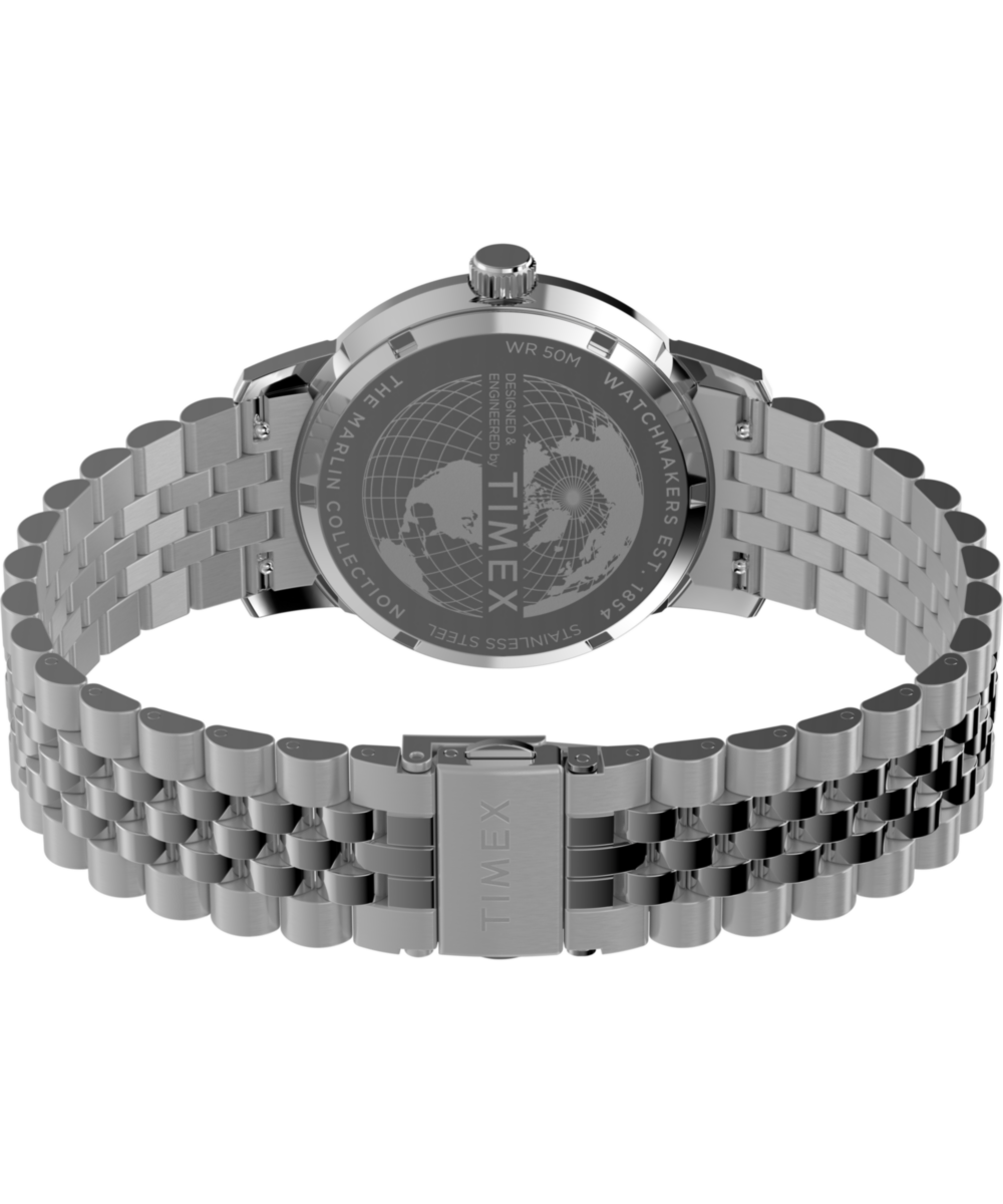 Timex Marlin Quartz GMT 40mm Stainless Steel Bracelet Watch