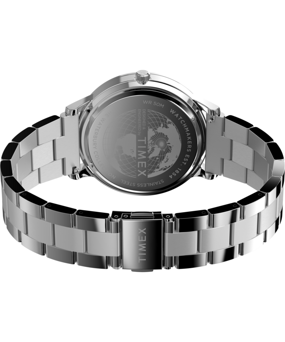 Timex Waterbury Classic Moon Phase 40mm Stainless Steel Bracelet Watch