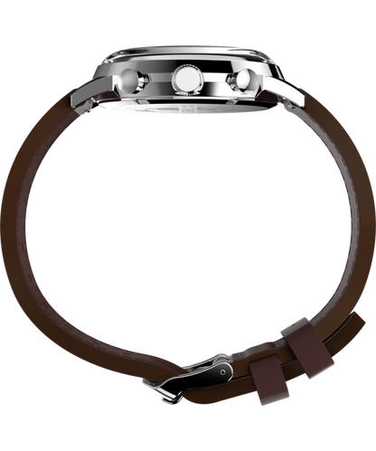 Timex Marlin Chronograph Tachymeter 40mm Leather Strap Watch