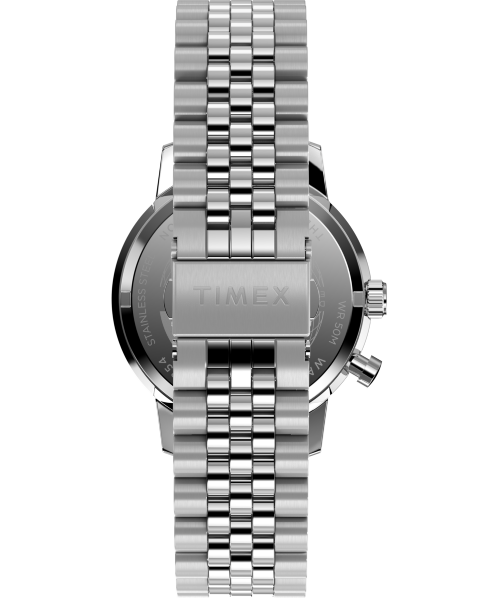 Timex Marlin Moon Phase 40mm Stainless Steel Bracelet Watch