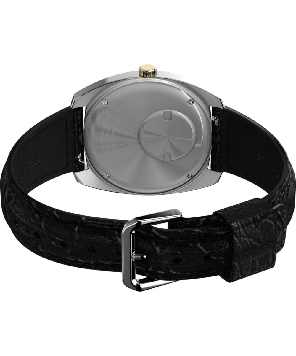 Timex Q Timex 1978 Day/Date 37.5mm Leather Strap Watch