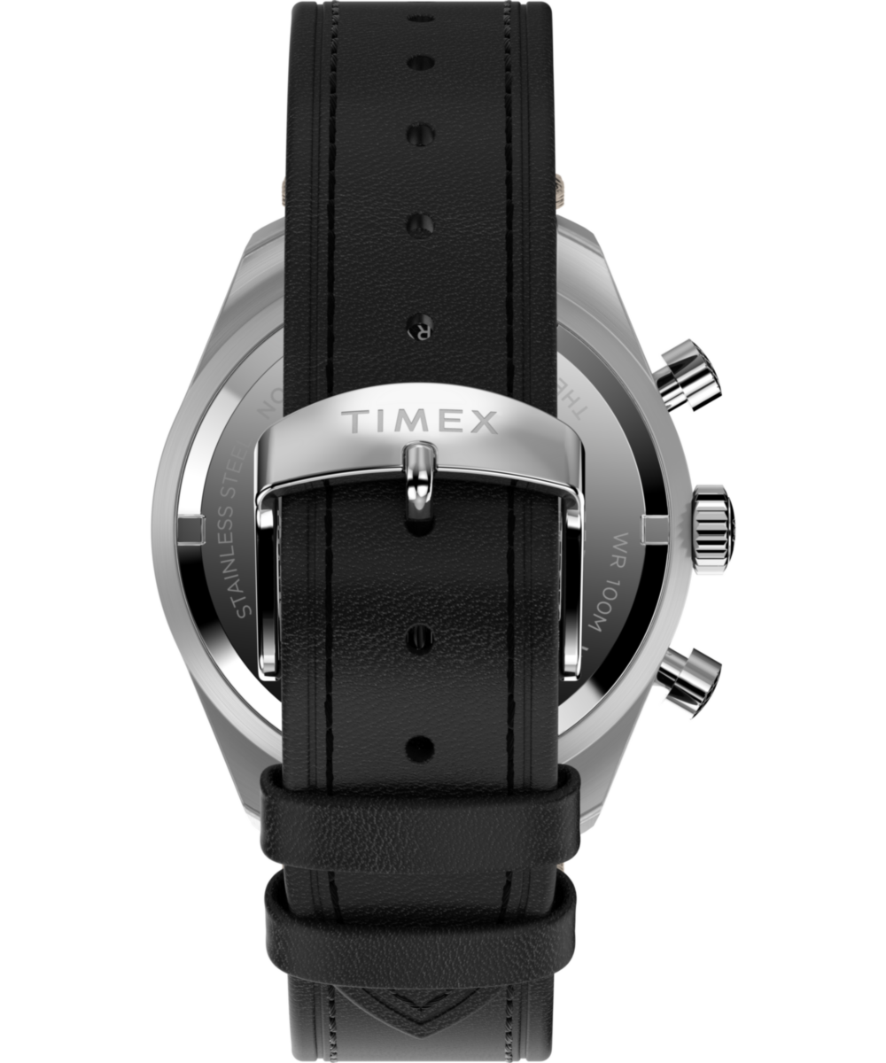 Timex Waterbury Traditional Chronograph 41mm Leather Strap Watch