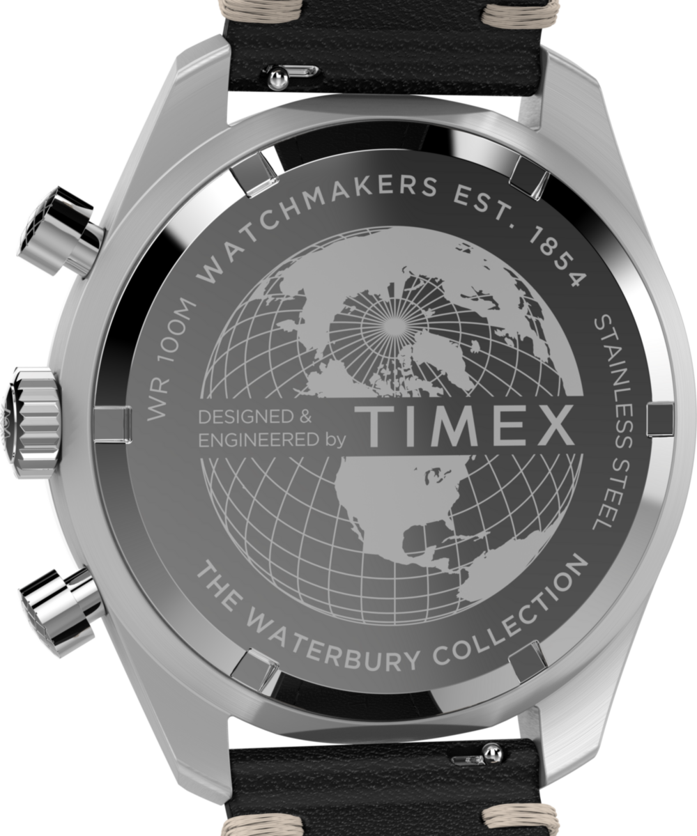 Timex Waterbury Traditional Chronograph 41mm Leather Strap Watch